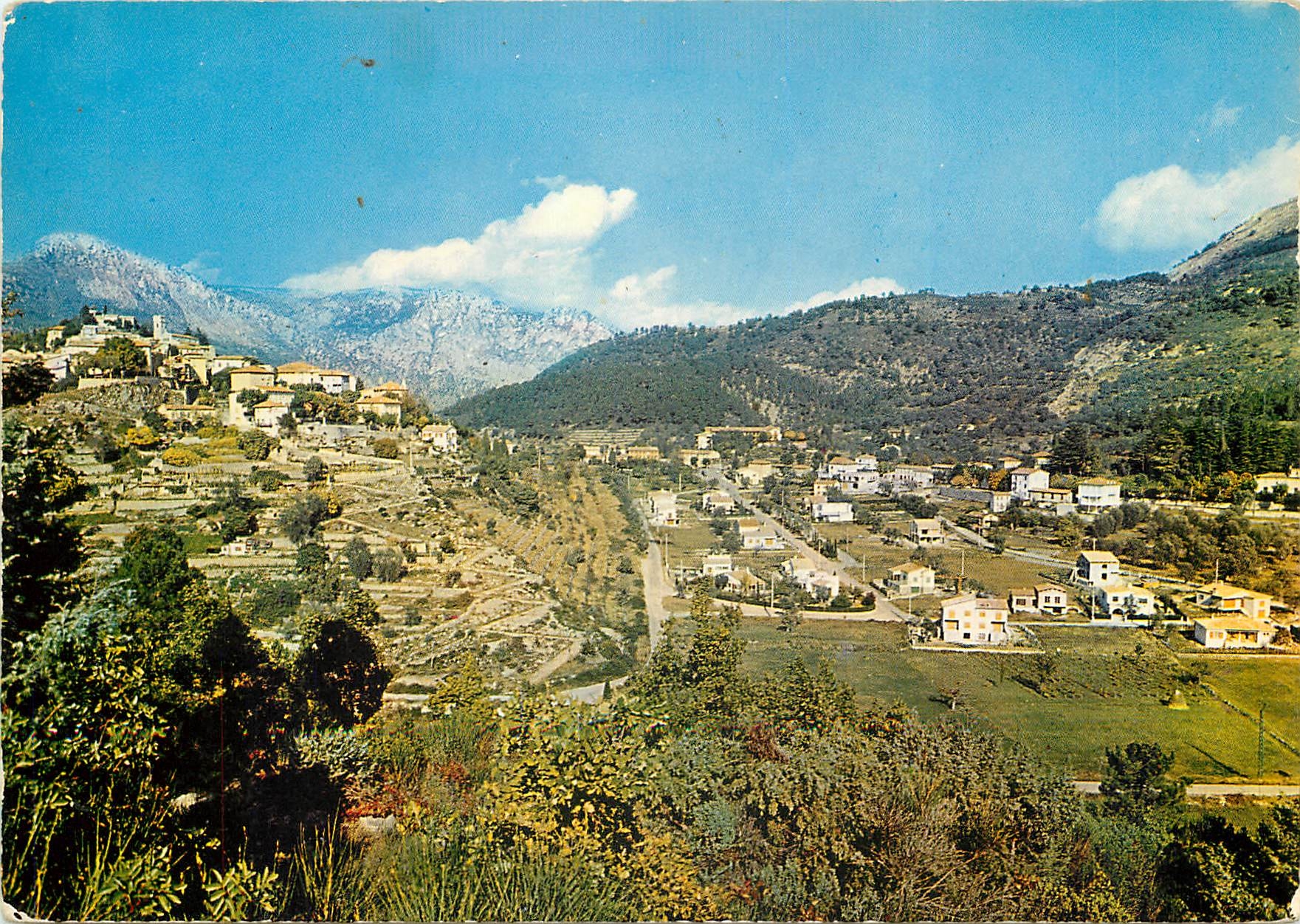 CPSM Levens (A M) alt 600 m Vue generale et le Quartier Saint Roch