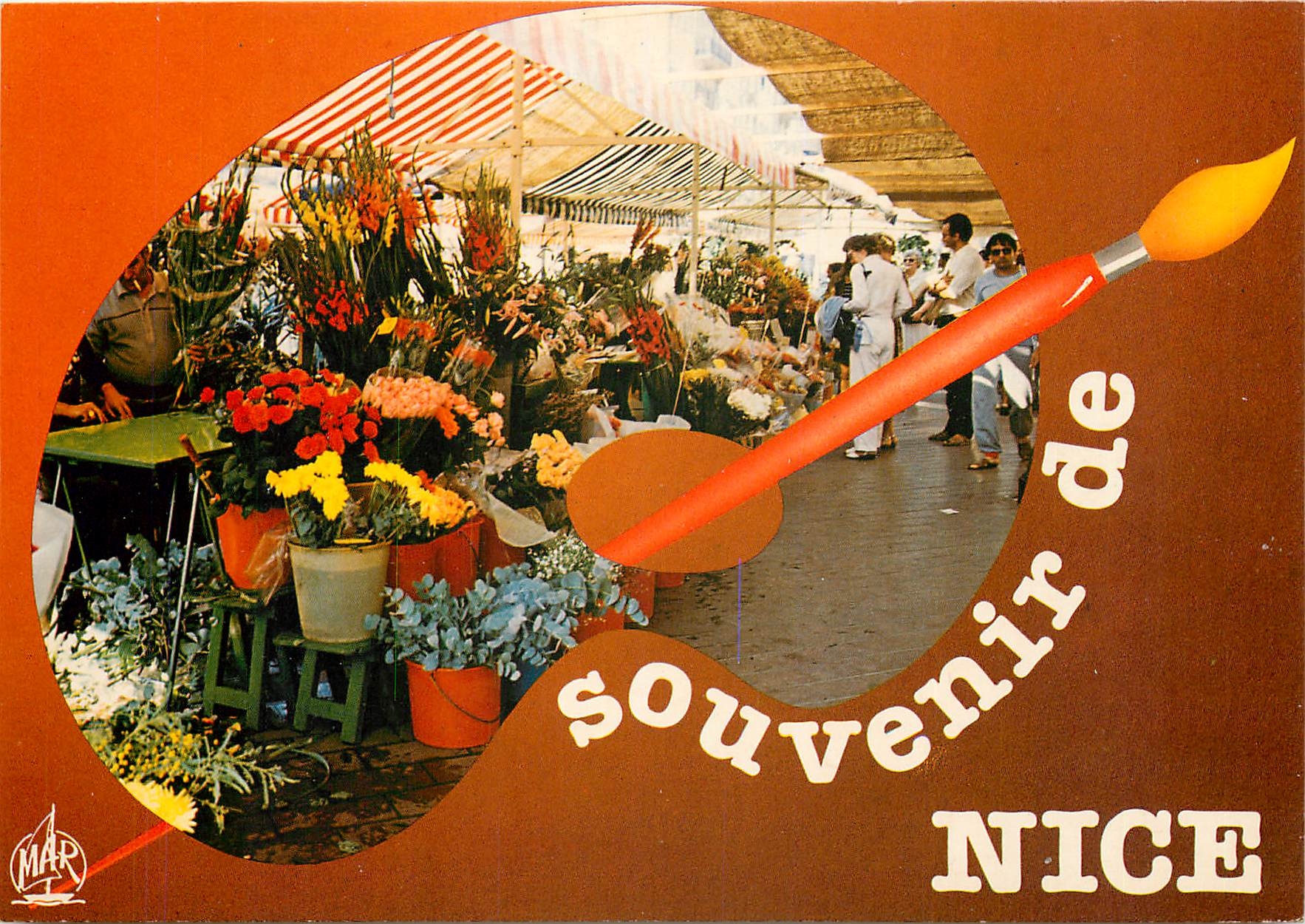 CPSM La Cote d'Azur Nice Le Marche aux Fleurs