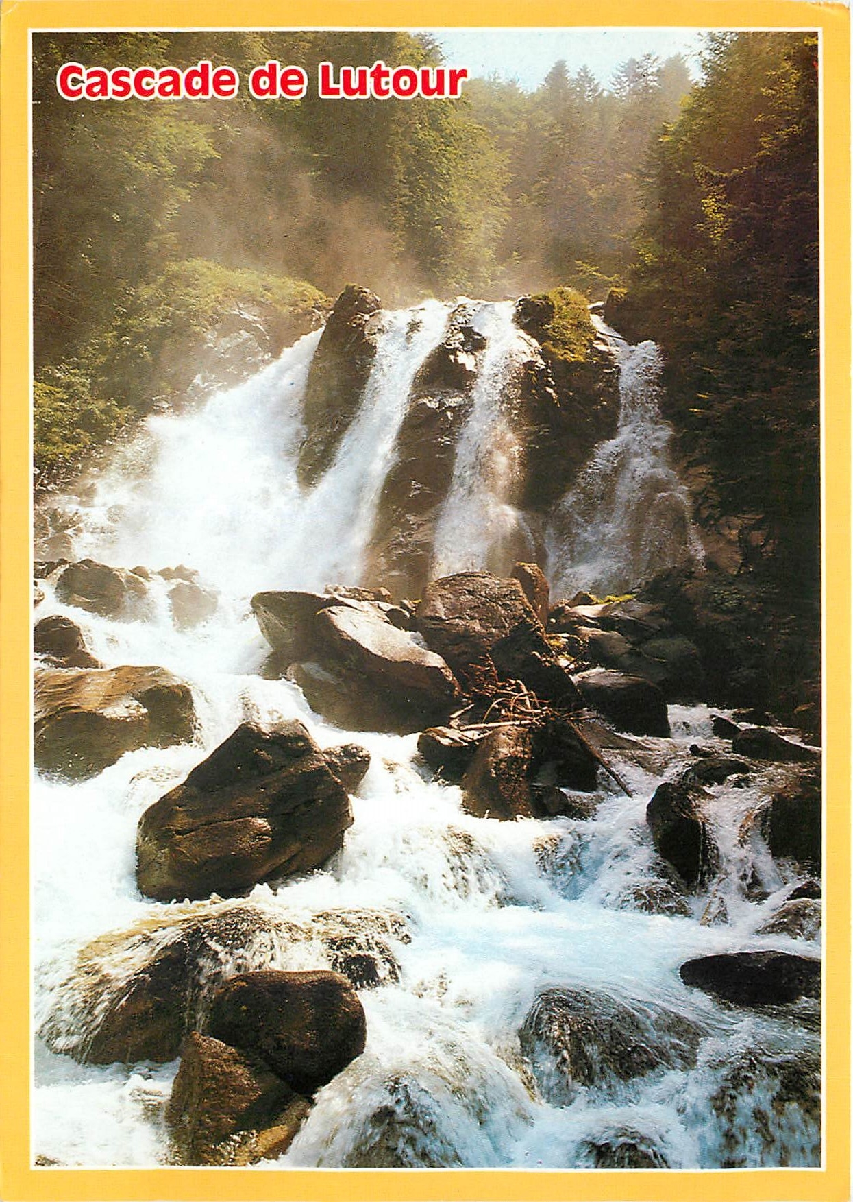 CPSM Hautes Pyrenees Env de Cauterets la Cascade de Lutour (Site Classe)