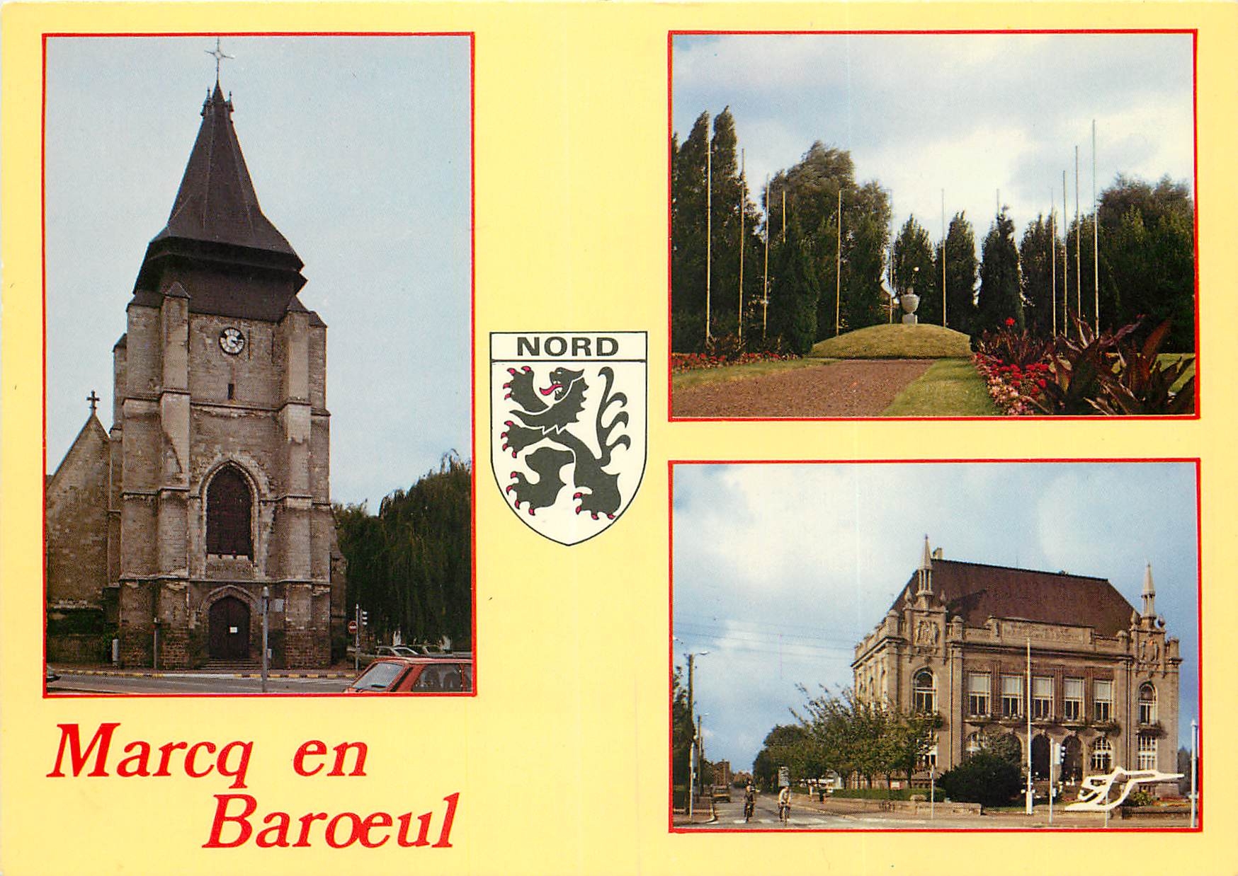 CPSM Marco en Baroeul (Nord) L'Eglise