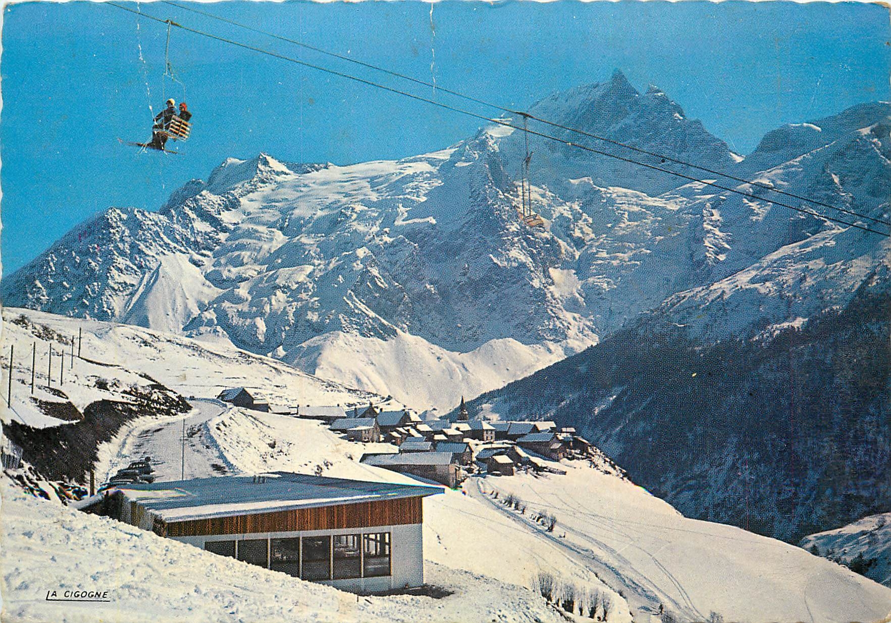 CPSM La Grave la Meije (Htes Alpes) Le telesieges le Snack Var