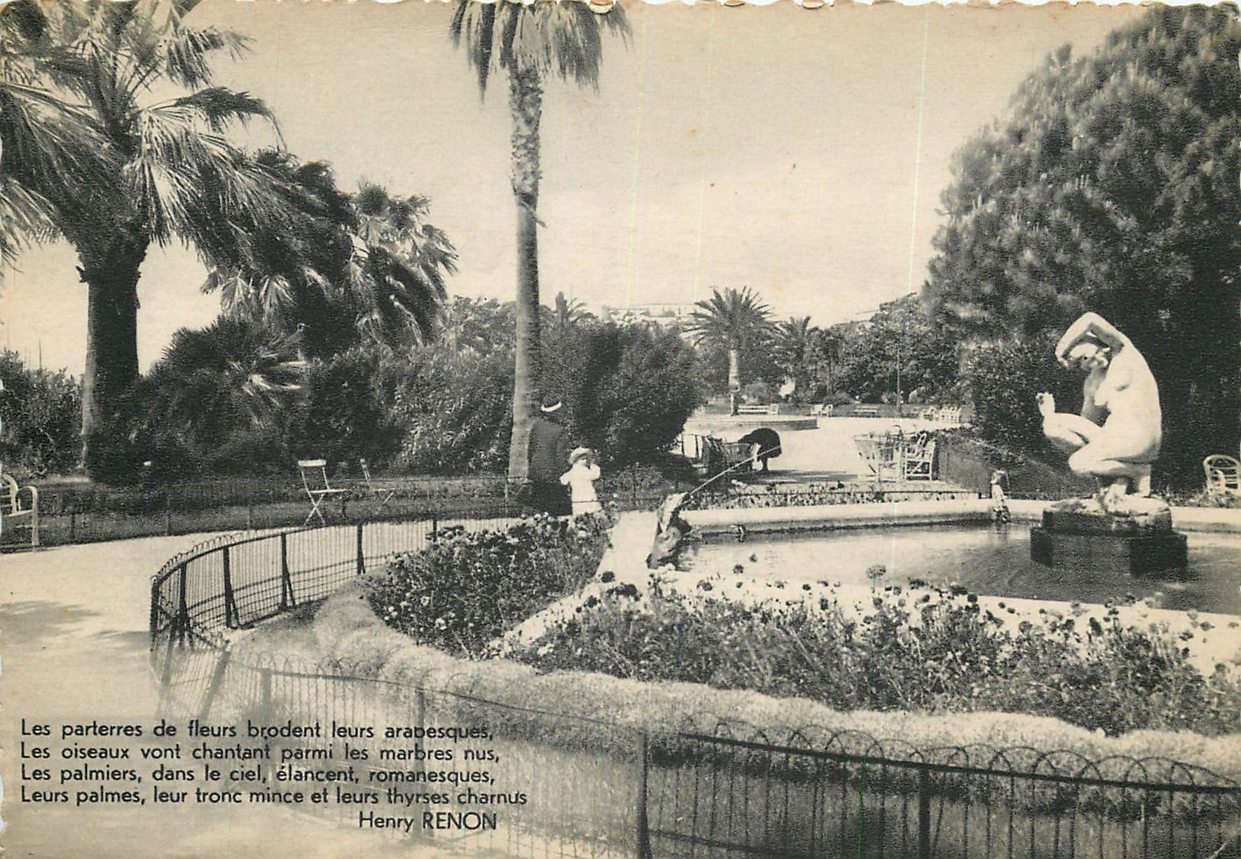 CPSM Cannes (A M) Les jardins de la Croisette