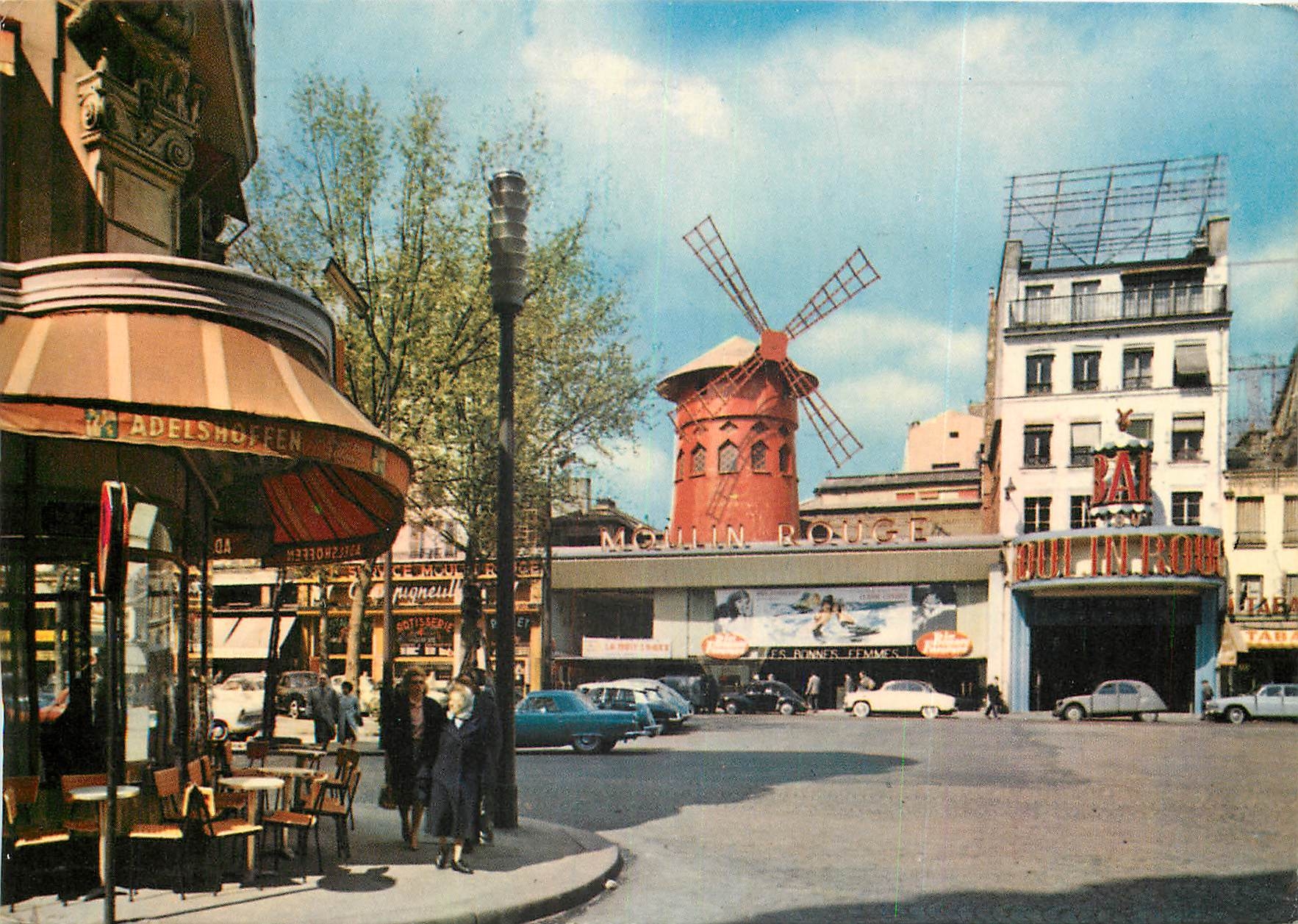 CPSM Paris Le Moulin Touge