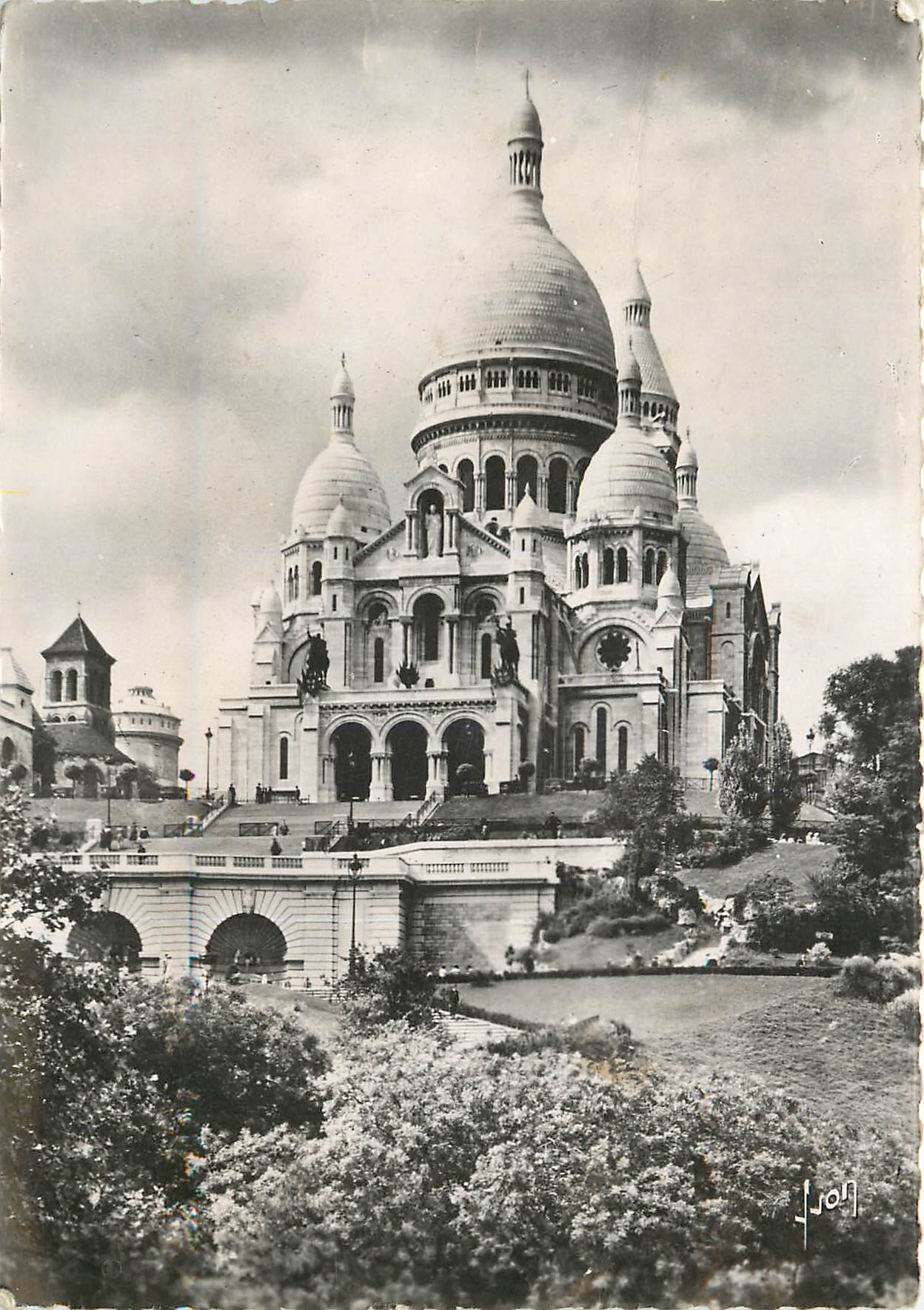 CPSM Paris Basilique du Sacre Coeur de Montmartre