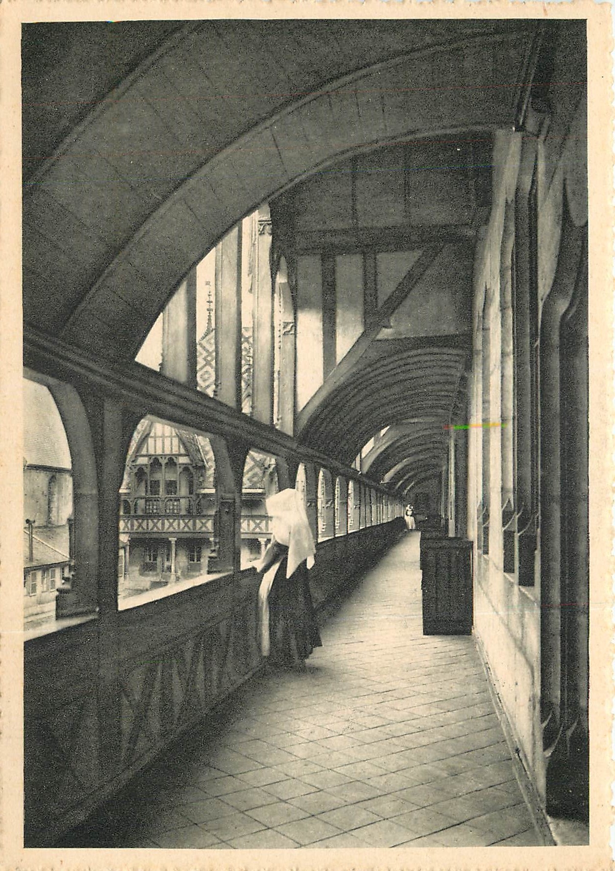 CPSM Hotel Dieu de Beaute (Cote d'Or) Galerie du premier etage