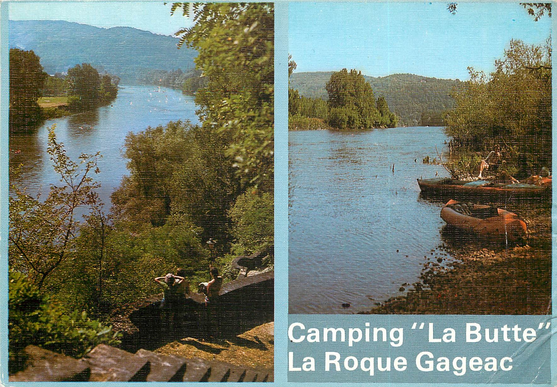 CPSM Camping la Butte la Roque Gageac Domme la Dordogne au camp
