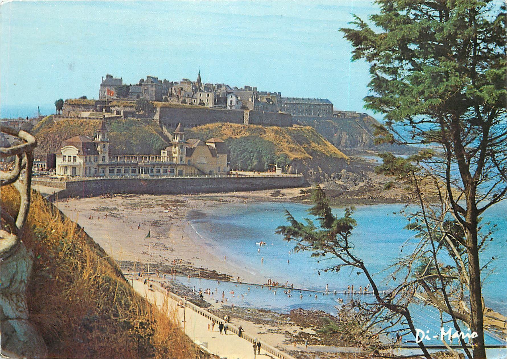 CPSM Granville Le Casino la Piscine et le Plat Gousset