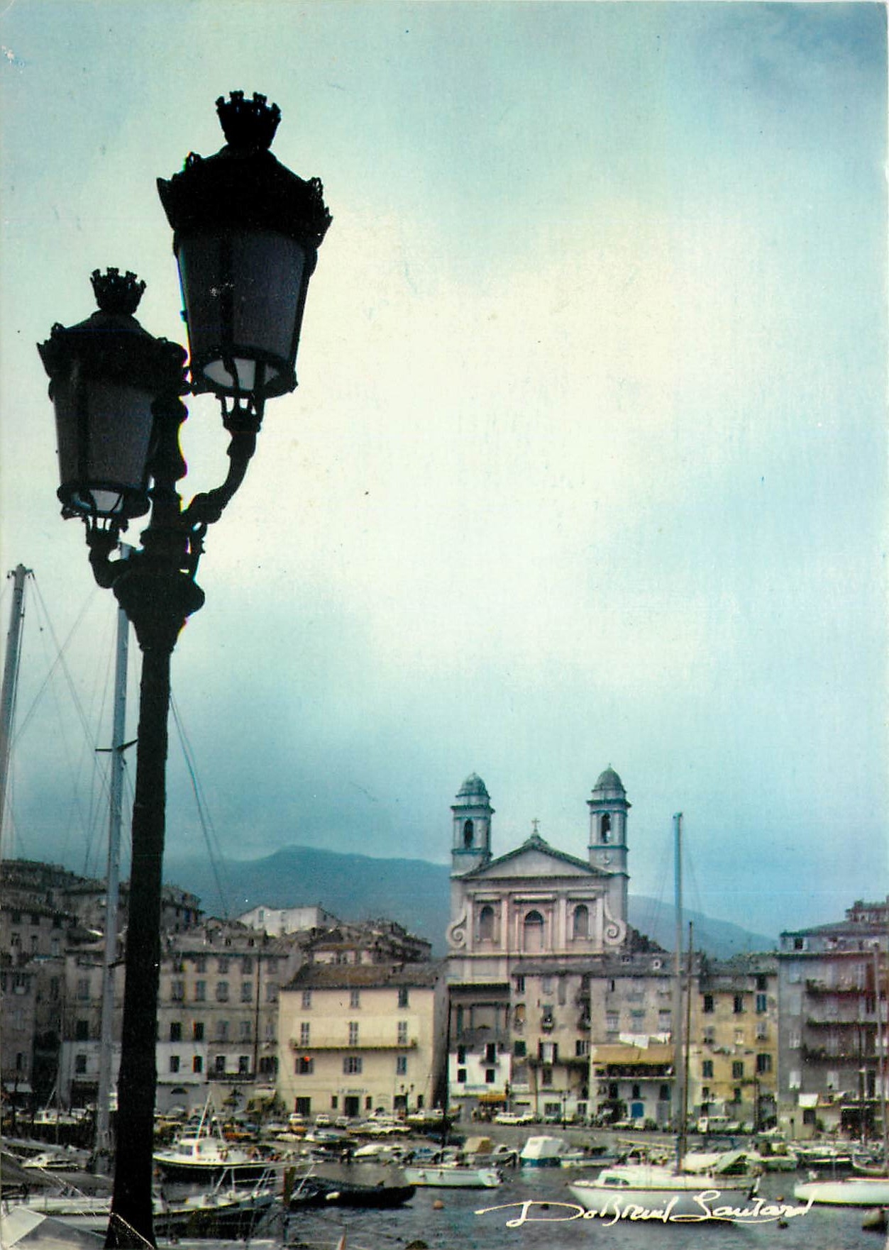 CPSM a Bellezza di a Corsica charme inexprimable du vieux port de Bastia sou la protection seculaire