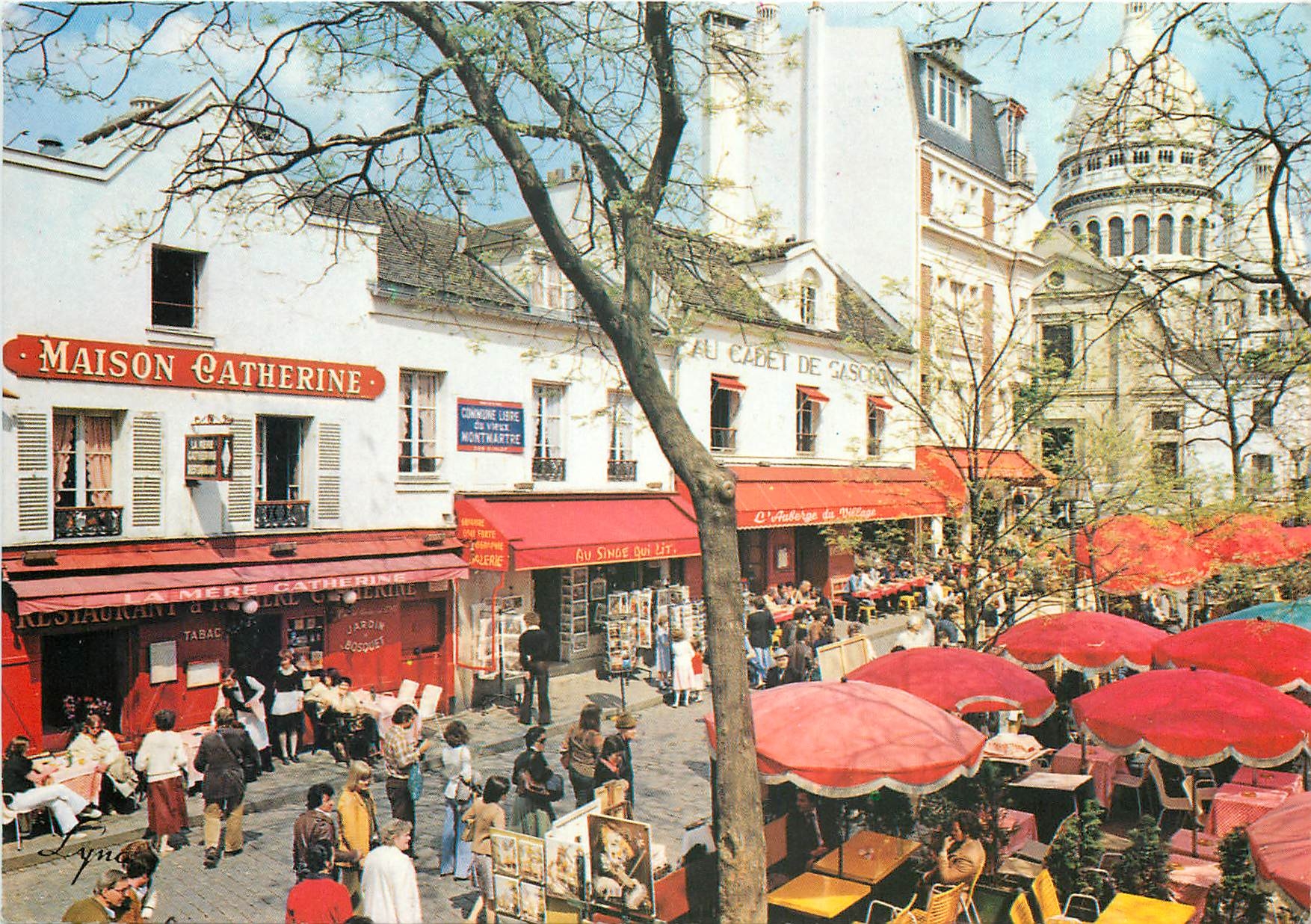 CPSM Paris Montmartre La place du Tertre
