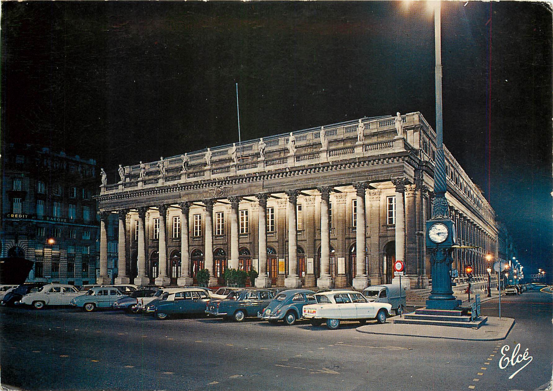CPSM Bordeaux (Gironde) Le grand vu du nuit