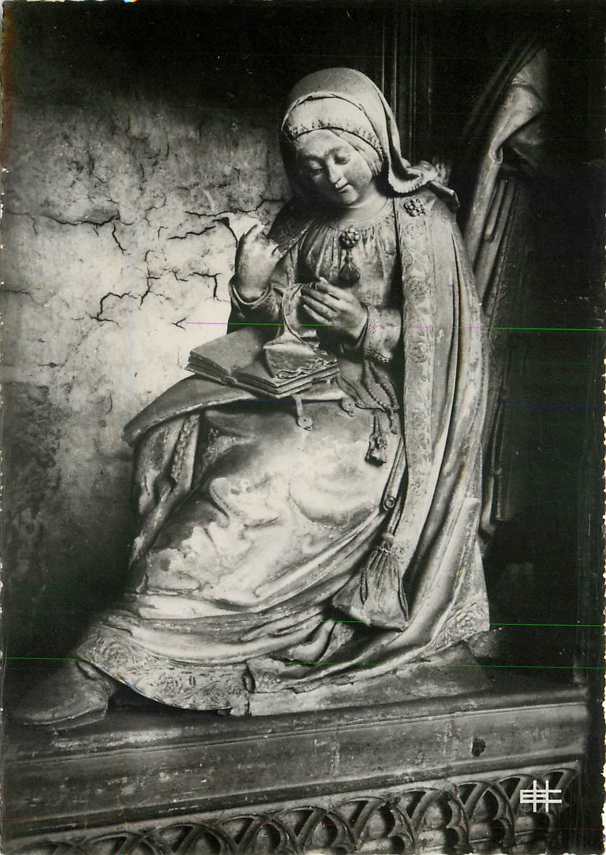 CPSM Cathedrale de Chartres Cloture Vierge Cousant (XVIe s)