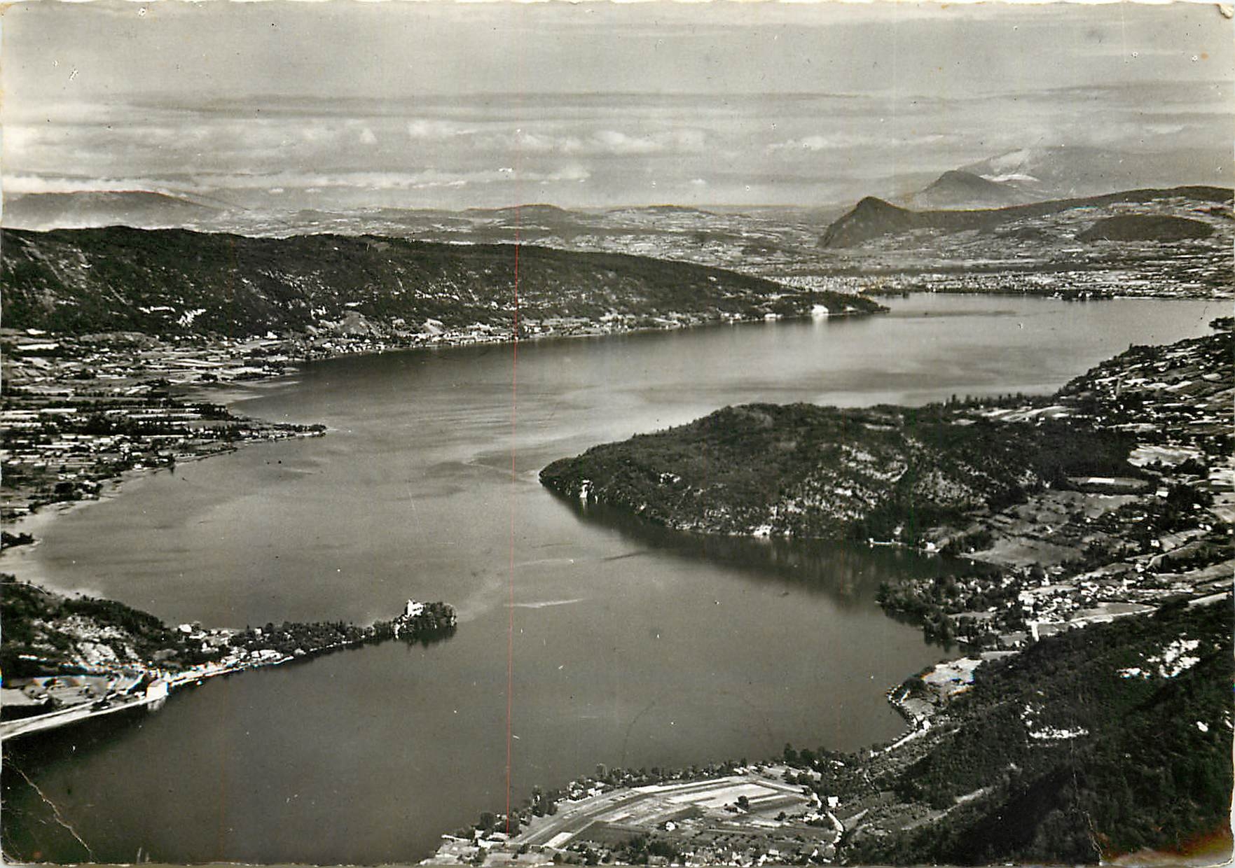 CPSM Le lac d'Annecy vu dy Col de la Forclaz