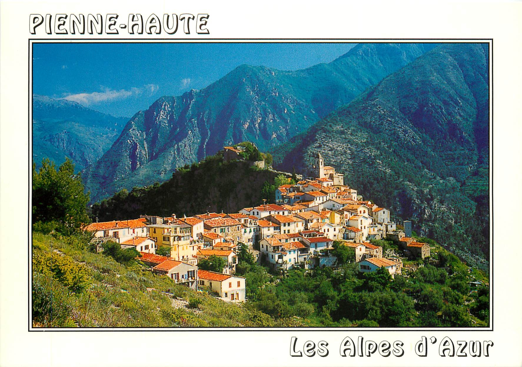CPSM Pienne Haute (Alpes Mmes) Alt 600 m Joli village Frontalier dominant la Roya