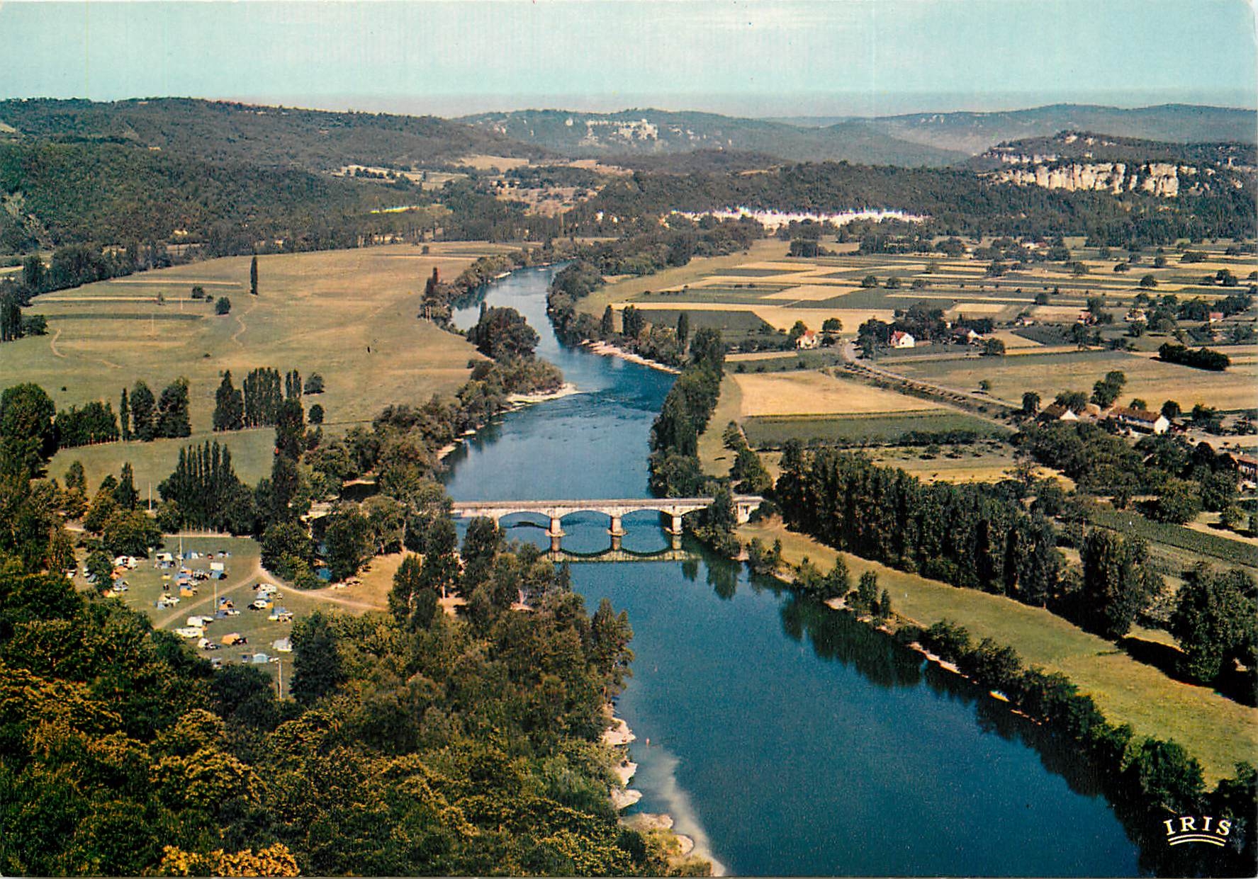 CPSM Dordogne Domme Le magnnifique panoramique l'on peut admirer du haut de la Ville