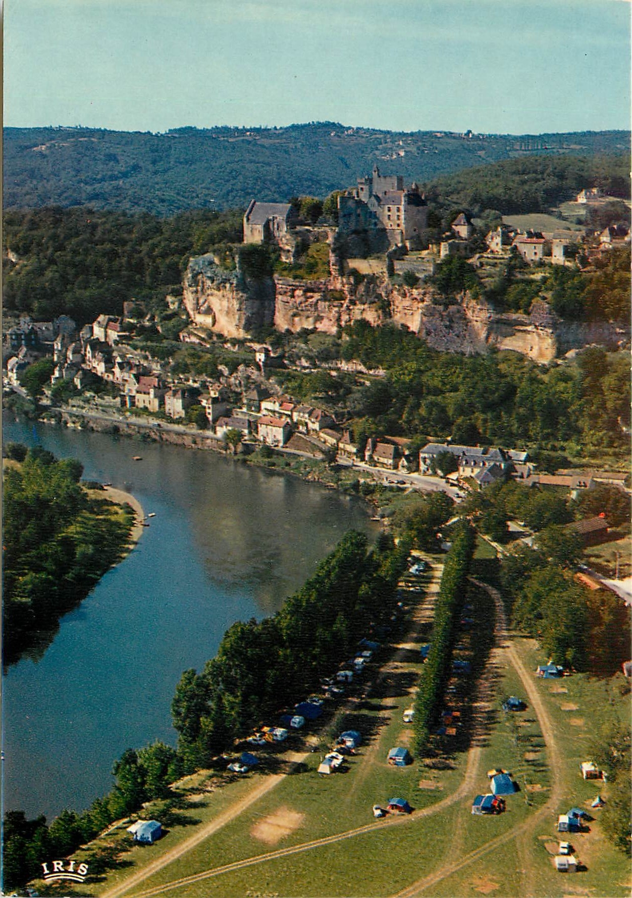 CPSM Chateau en Perigord Vallee de la Dordogne Site et chateau de Beynac XIIIe s