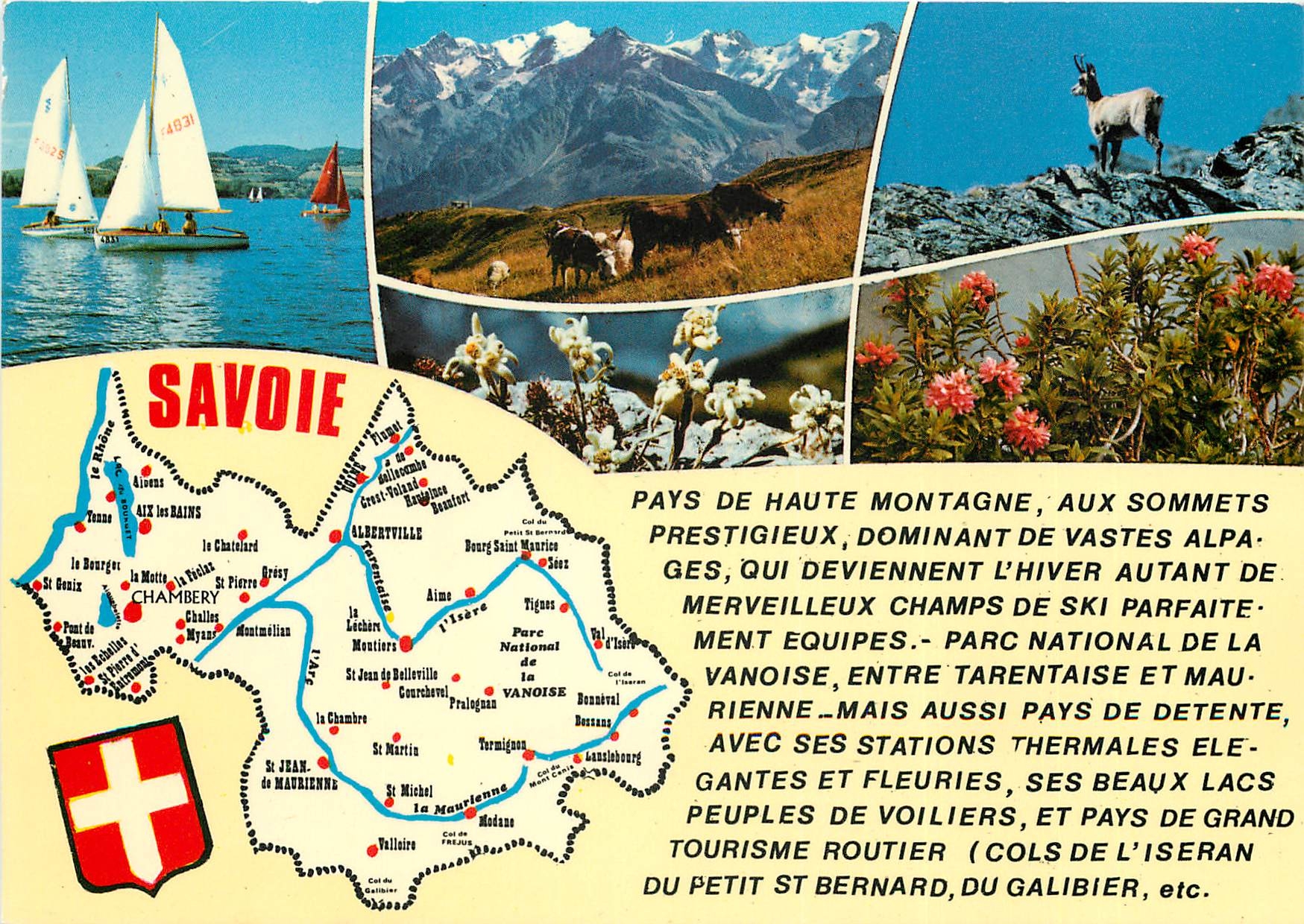 CPSM Departement de Savoie Sup 6187 km2