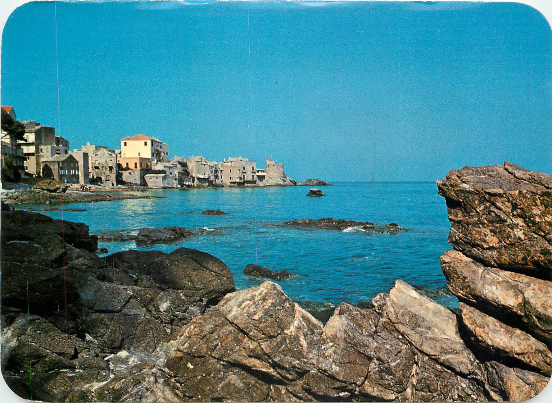 CPSM Panorama de la Corse Erbalunga la pointe rocheuse garnie de maisons se termine par une tour gen