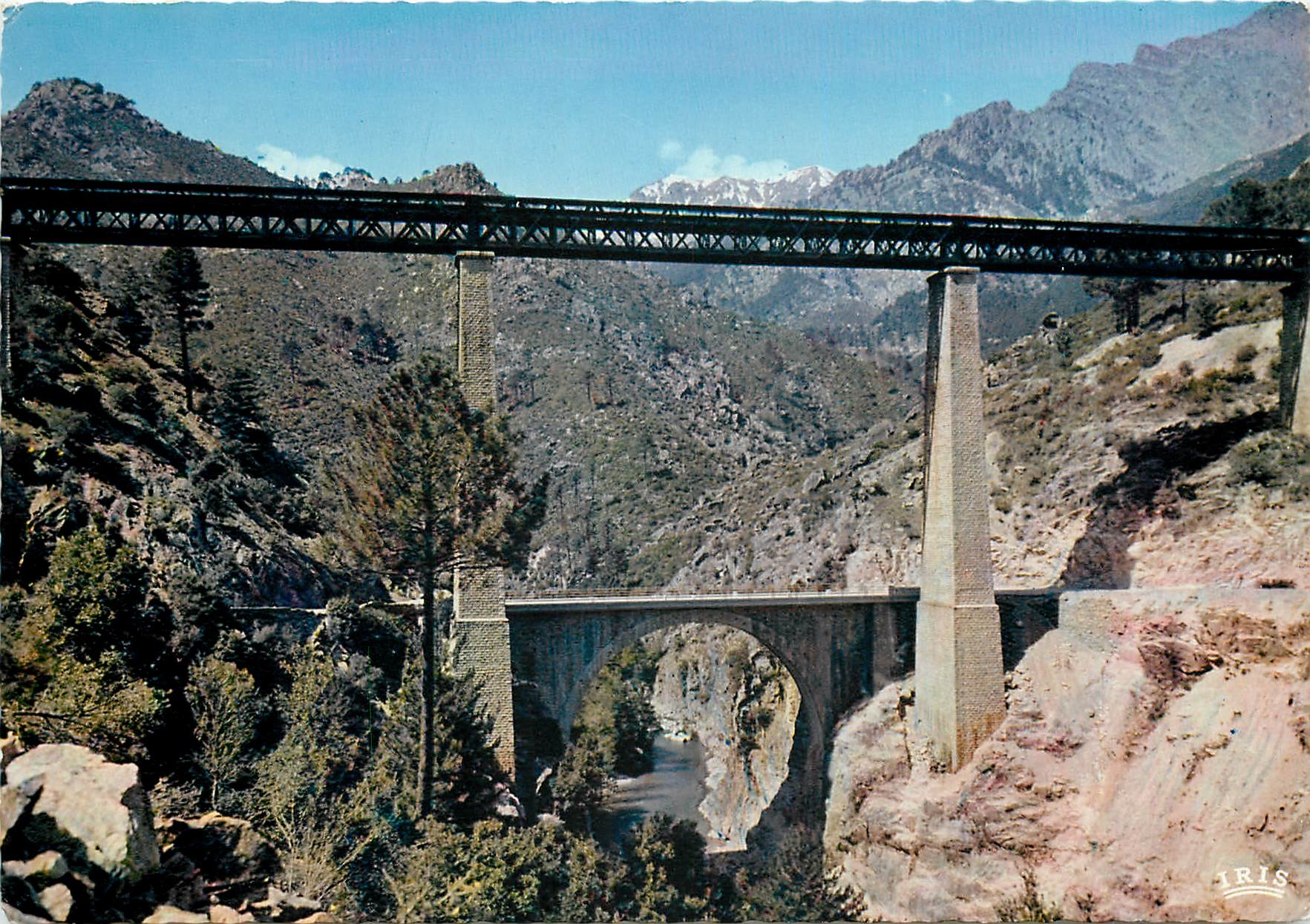 CPSM Charmes et Couleurs de la Corse Vivario Pont du Vecchin