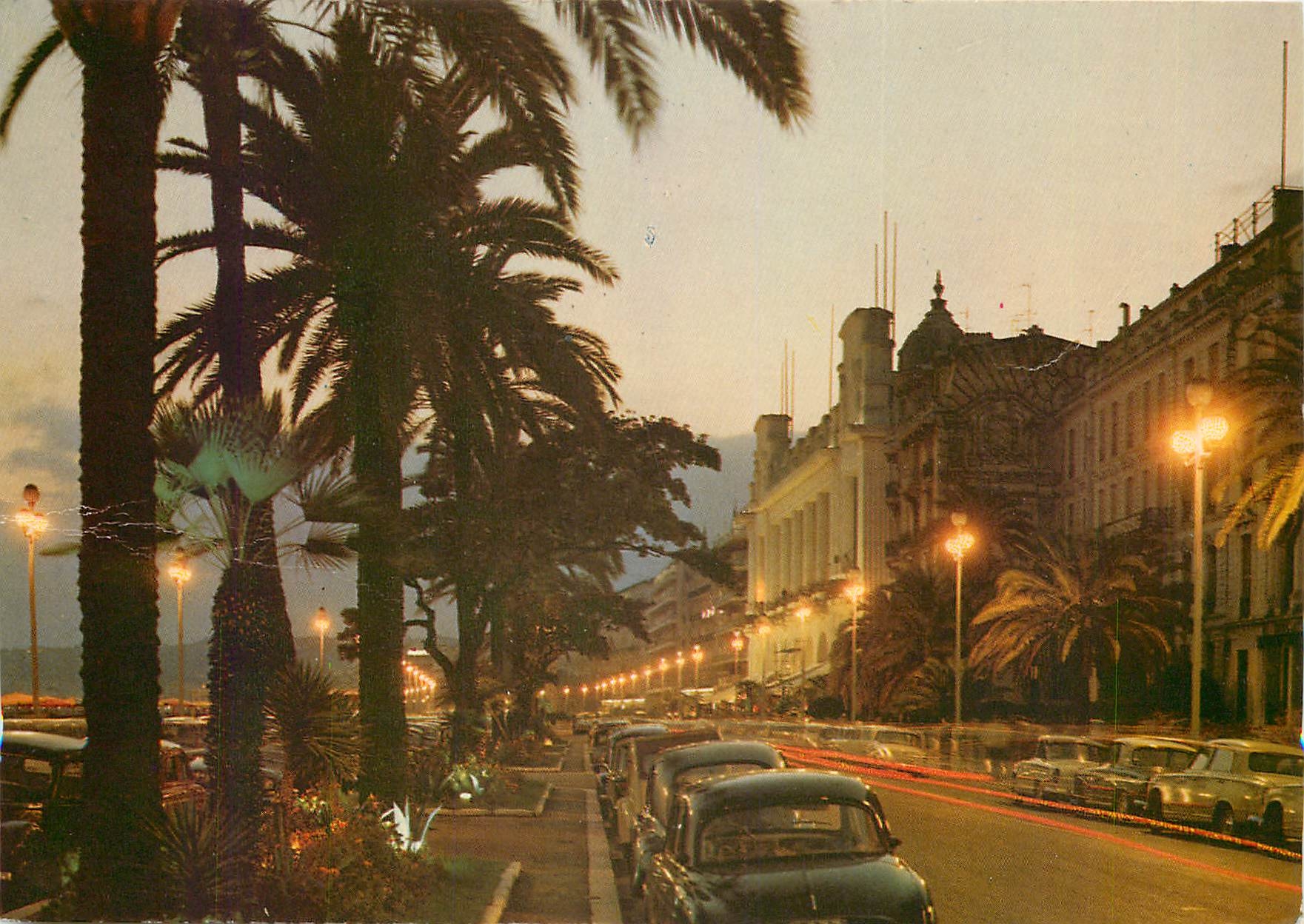 CPSM Nice La Promenade des Anglais la nuit