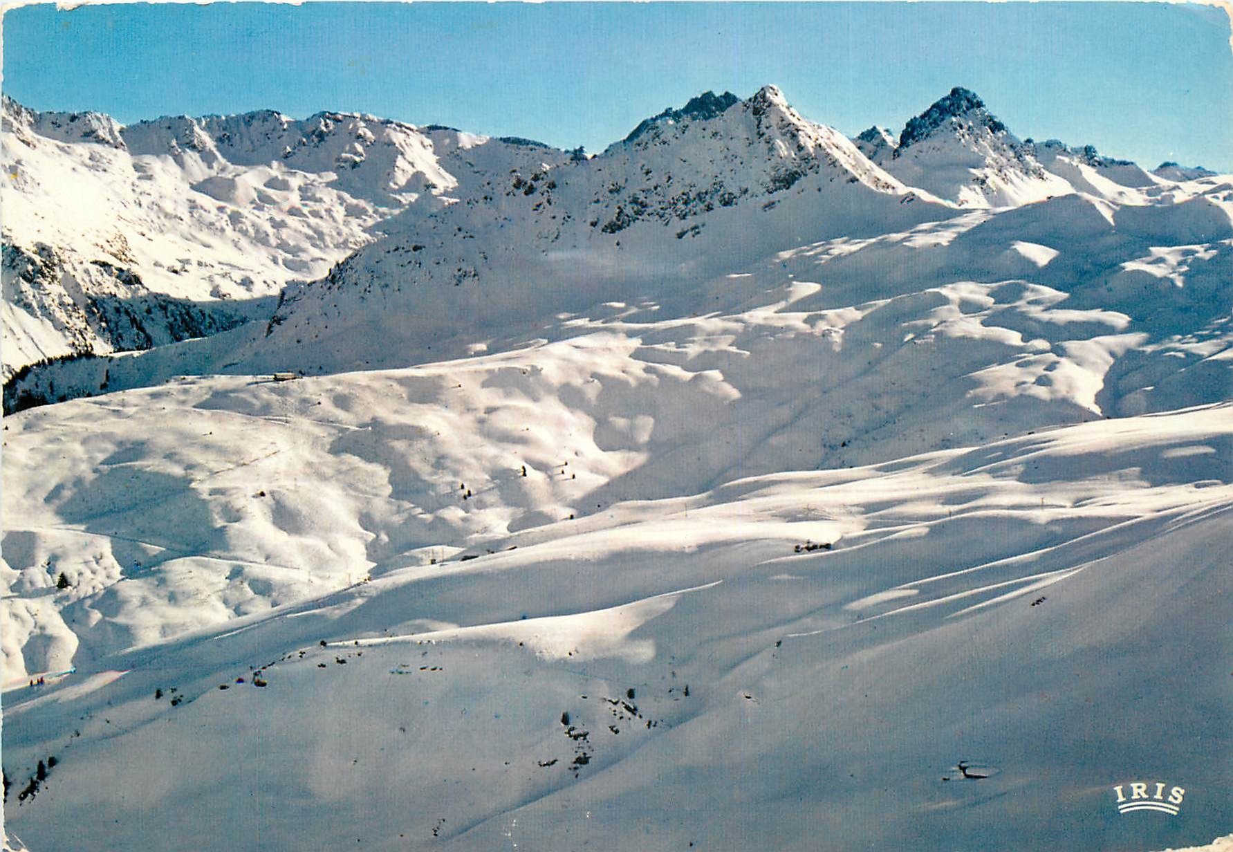 CPSM Les Contamines Montjoie 1164 m (Hte Sav) Les pistes de Roselette et des Tierces