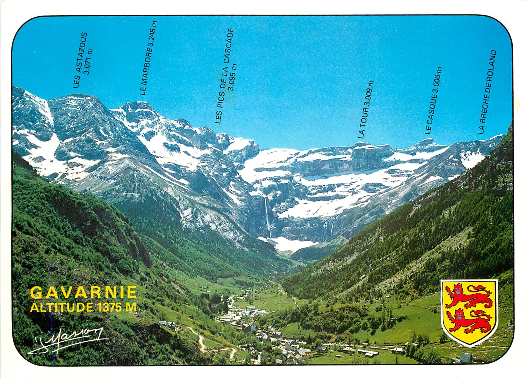 CPSM Regard sur les Pyrenees le cirque de Gavarnie