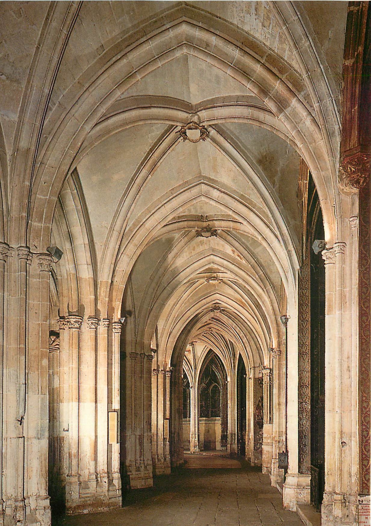 CPSM Paris Eglise Saint Severin Bas Cote Sud XIIIe XVe s