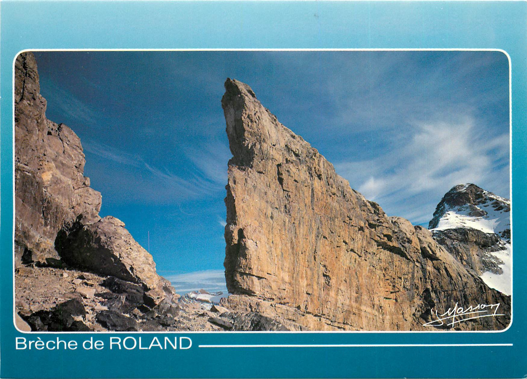 CPSM Hautes Pyrenees la Breche de Roland et le Casque alt 3006 m