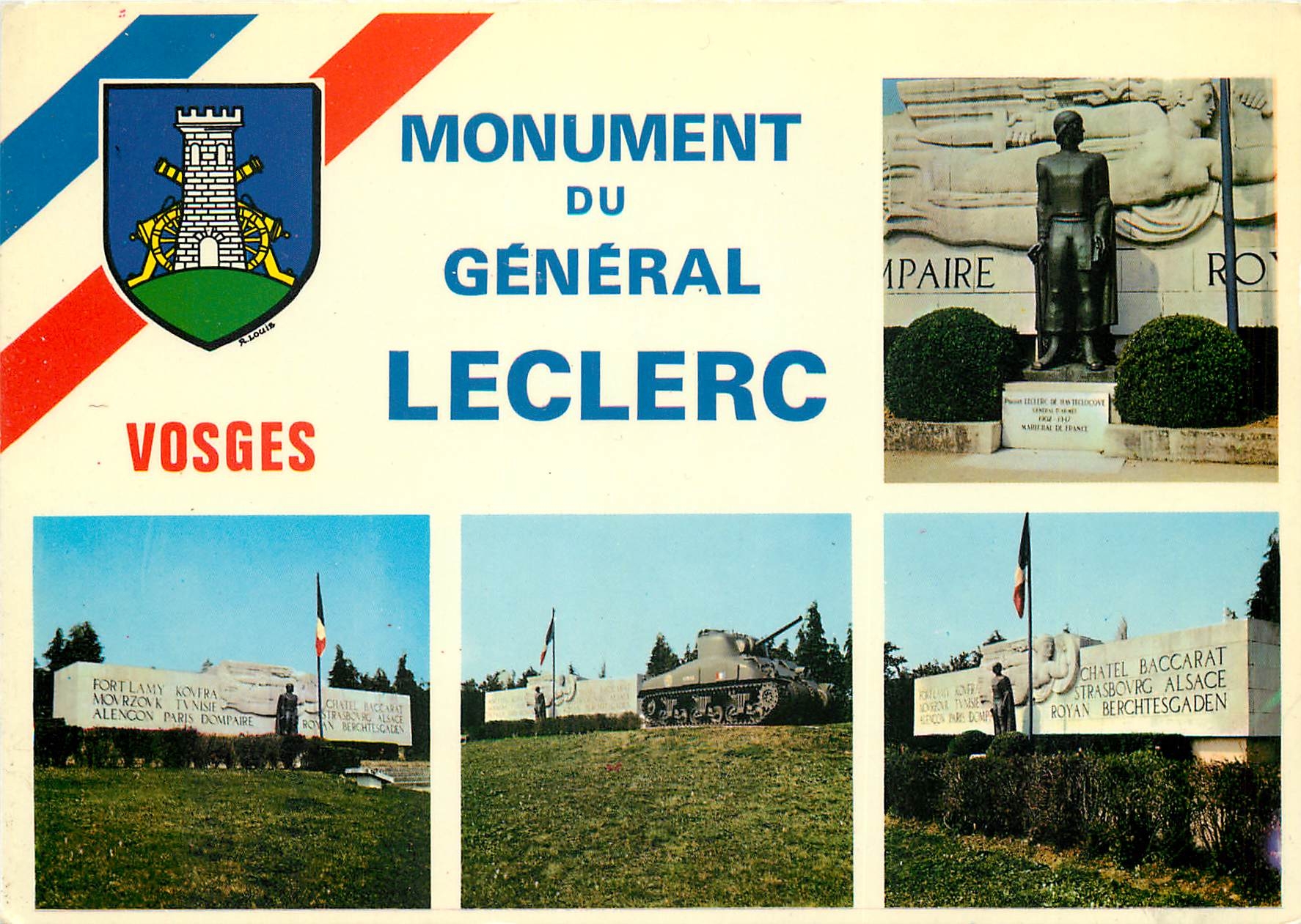 CPSM Lamerey Dompaire Le Monument du General Leclerc