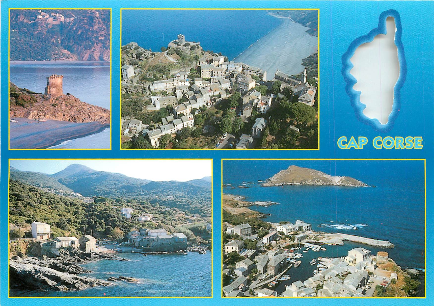 CPSM Souvenir de Corse Albo Nonza Marine de Pino Centuri