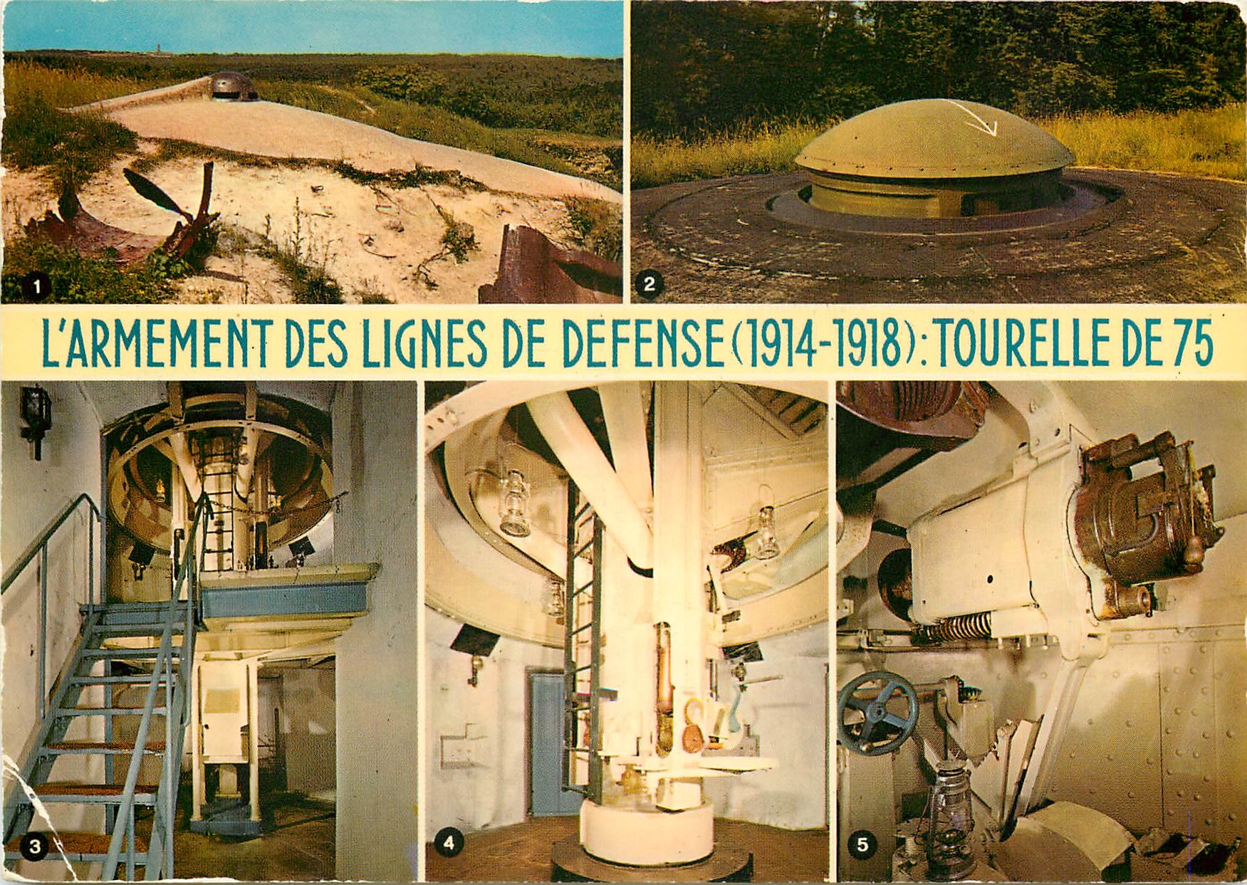 CPSM Tourelle de 75 Vestige au fort de Vaux