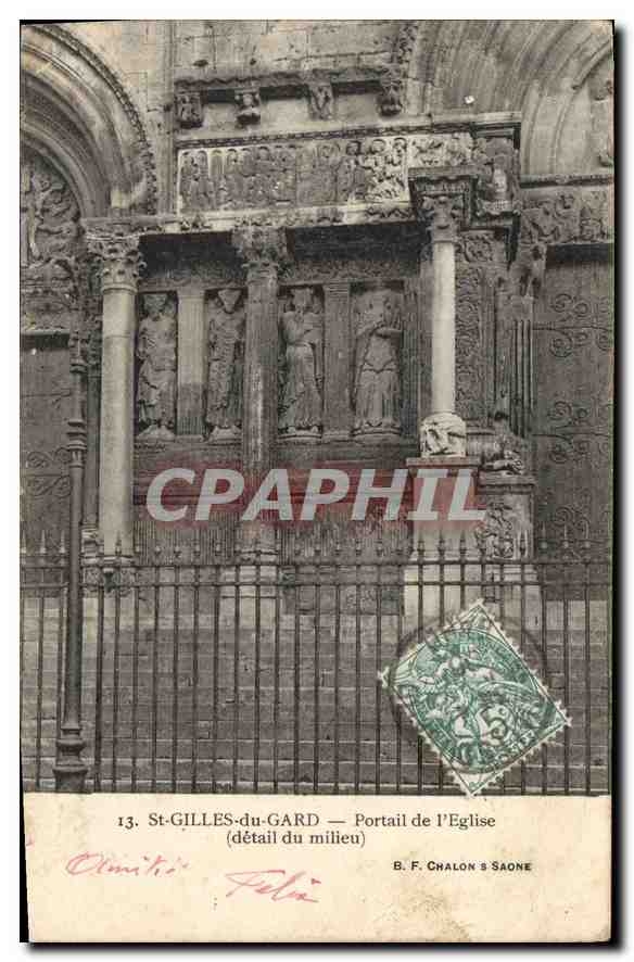 CPA Saint Gilles du Gard Portail de l'Eglise