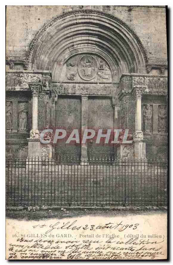 CPA Saint Gilles du Gard Portail de l'Eglise