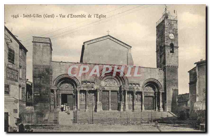 CPA Saint Gilles Gard Vue d'Ensemble de l'Eglise