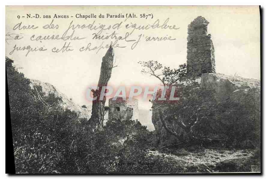 CPA N D des Anges Chapelle du Paradis