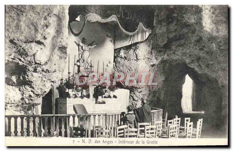 CPA N D des Anges Interieur de la Grotte