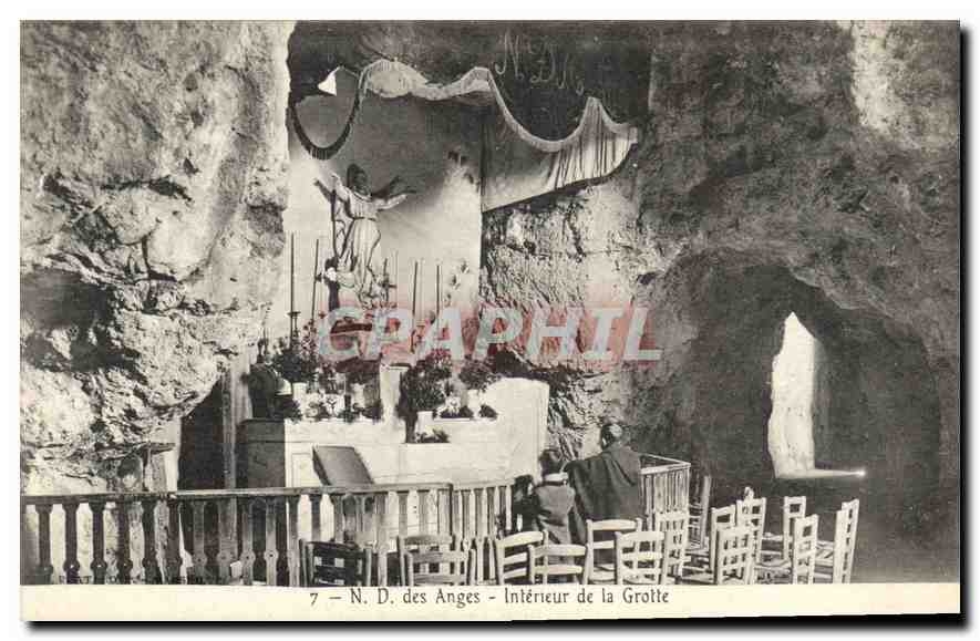 CPA N D des Anges Interieur de la Grotte