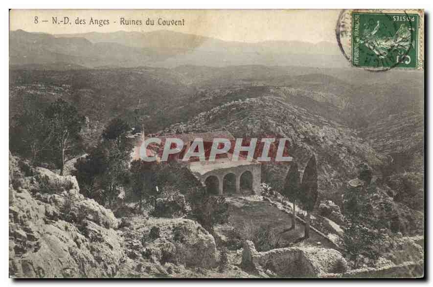 CPA N D des Anges Ruines du Couvent