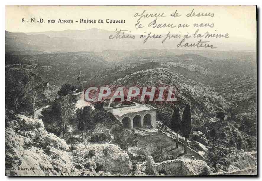 CPA N D des Anges Ruines du Couvent