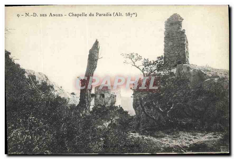 CPA N D des Anges chapelle du Paradis