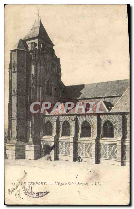 CPA Le Treport l'eglise Saint Jacques 