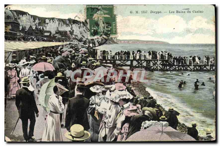 CPA Dieppe les Bains du casino 