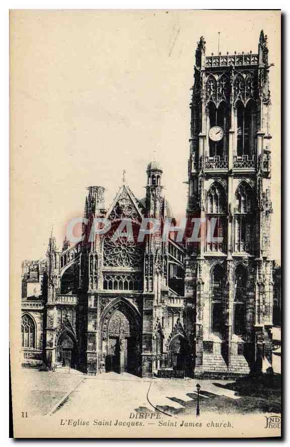 CPA Dieppe L'Eglise Saint Jacques 