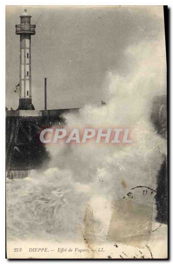 CPA Dieppe Effet de Vagues 