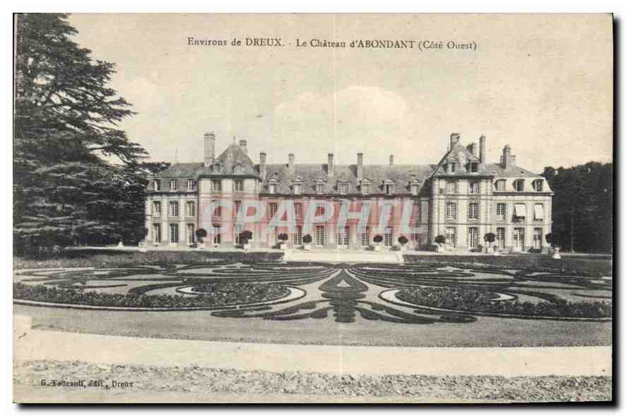 CPA Environs de Dreux le Chateau d'Abondant cote Ouest
