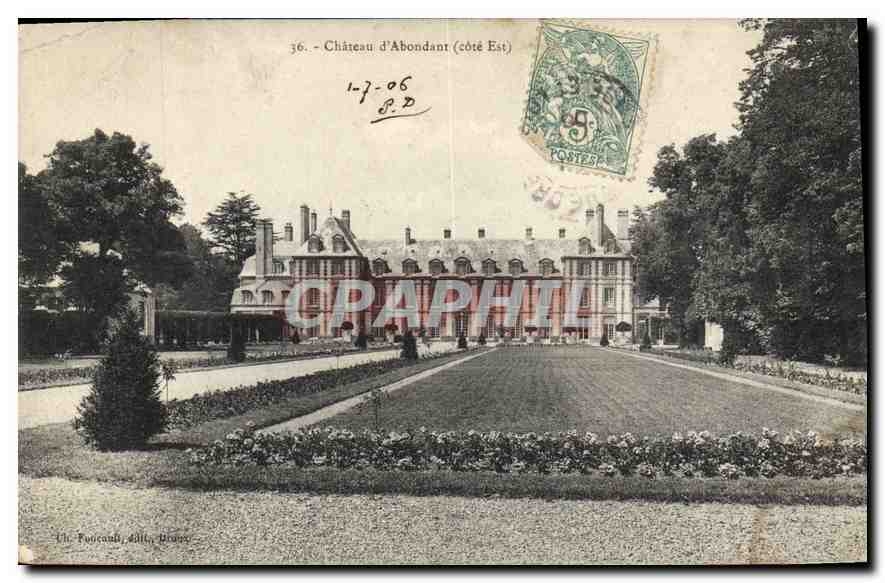 CPA Chateau d'Abondant cote Est