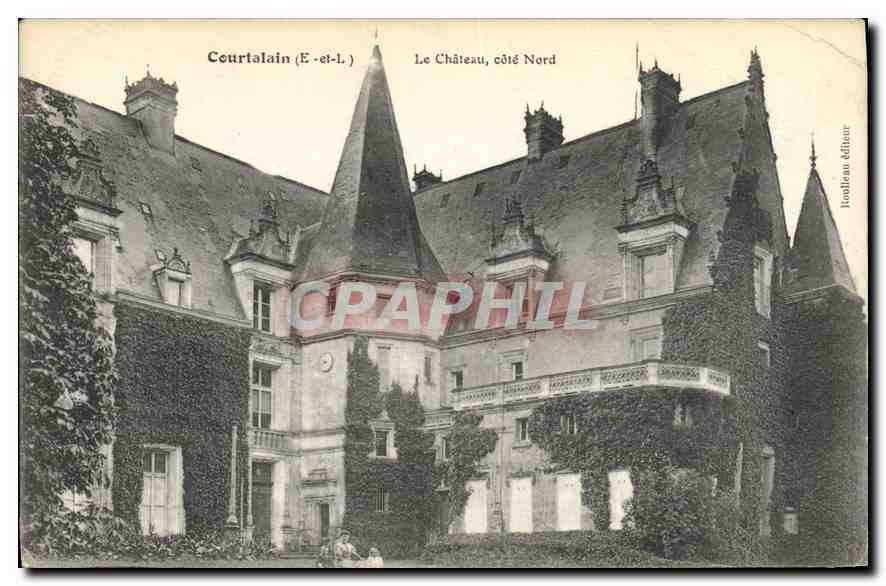 CPA Courtalain E et L le chateau cote Nord