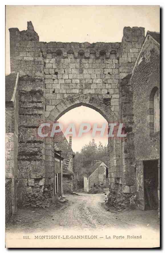 CPA Montigny le Gannelon la porte Roland