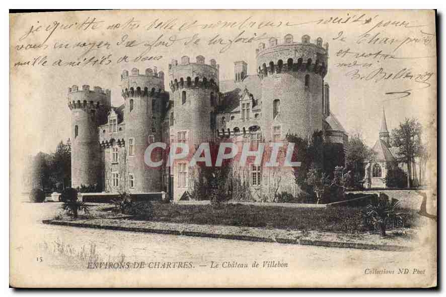 CPA Environs de Chartres le Chateau de Villebon