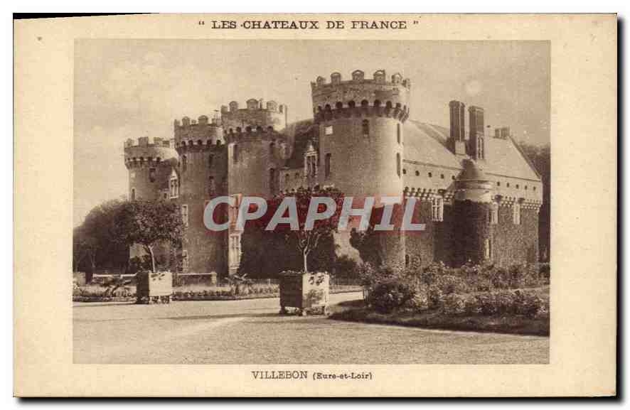 CPA Les chateaux de France Villebon Eure et Loir