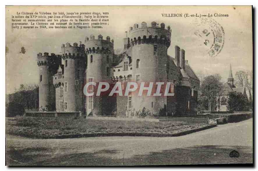 CPA Villebon E et L le chateau 